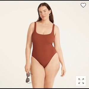 Jcrew Textured one piece - Long Torso